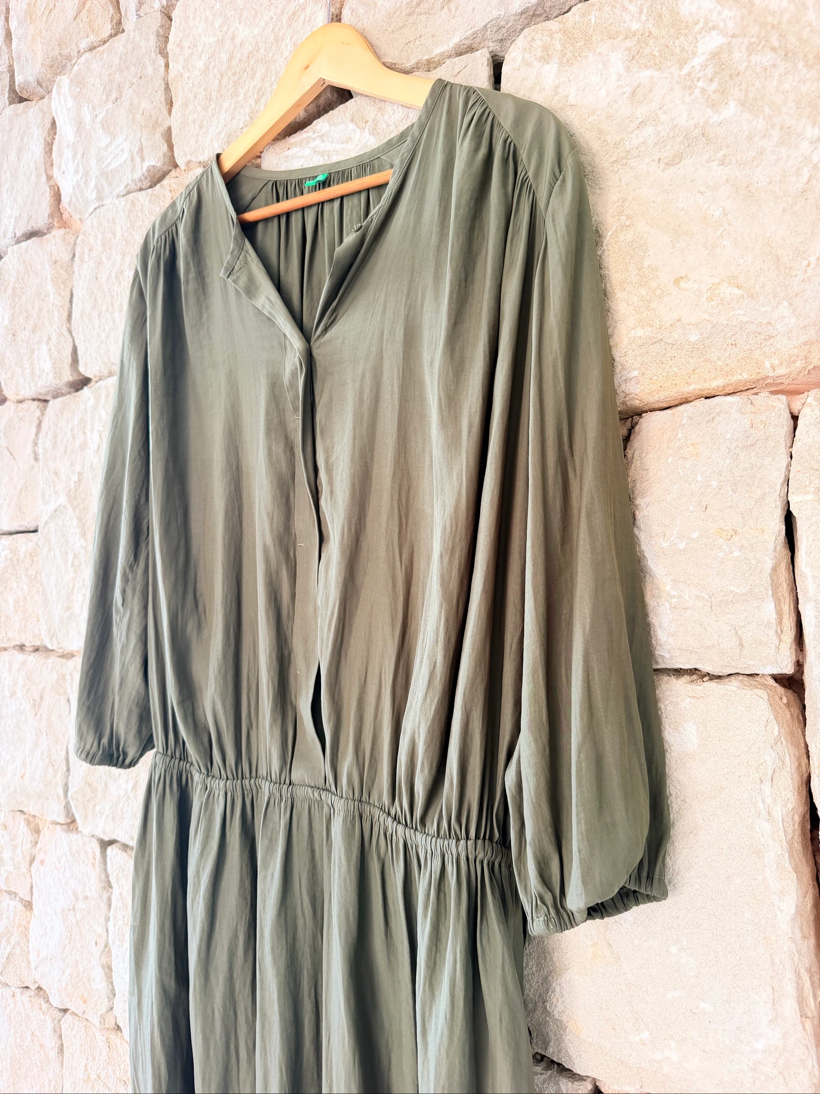 Green dress women Size L by Benetton – photo 4